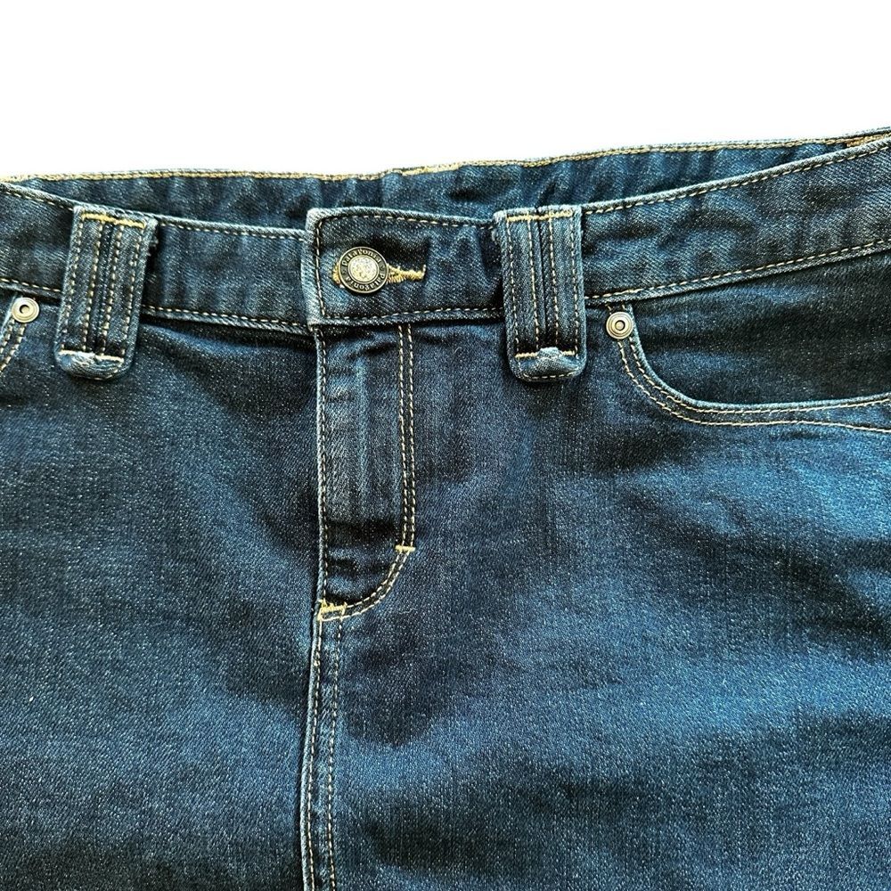 Womens Patagonia Denim Mini Skirt Dark Blue Denim Size 2 - Picture 2 of 6